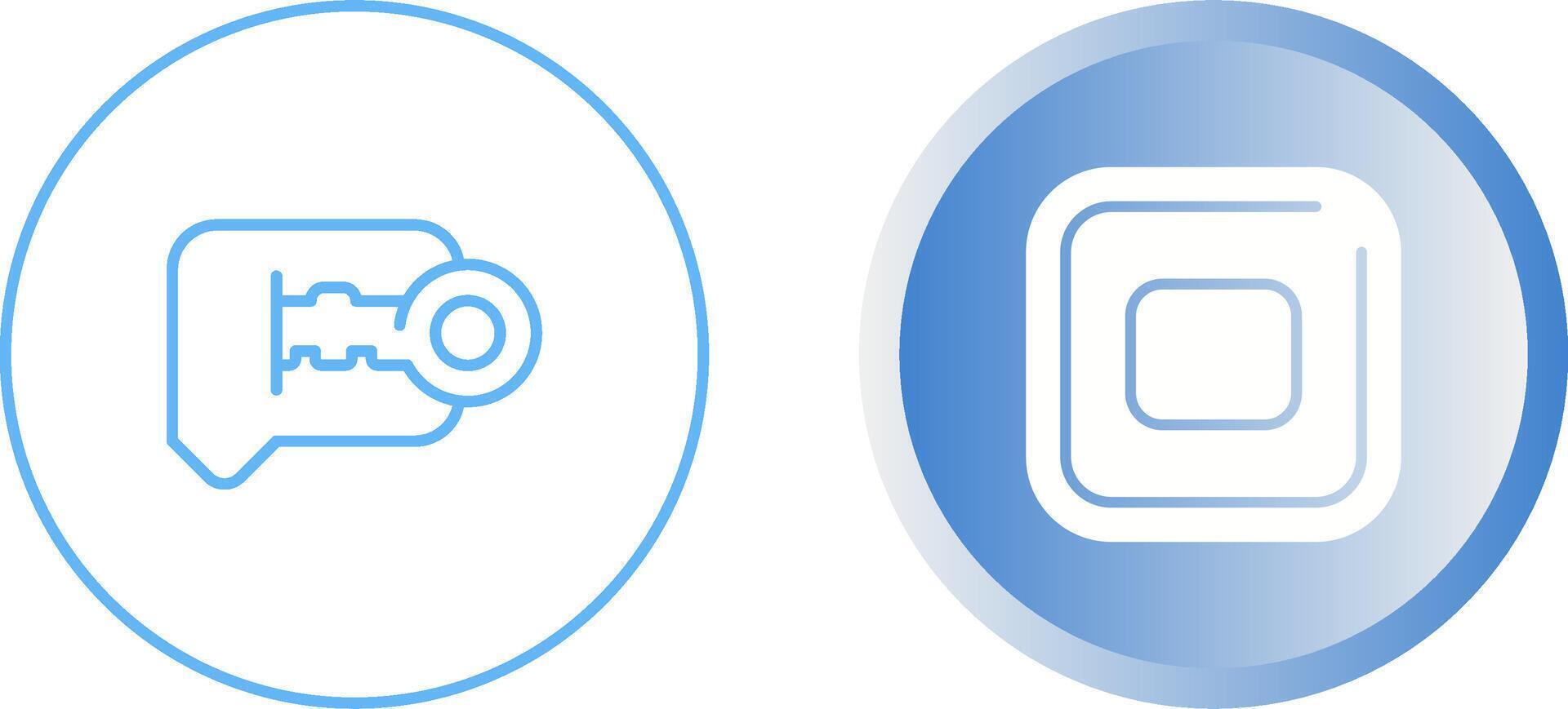 Unique Two Icons Set vector