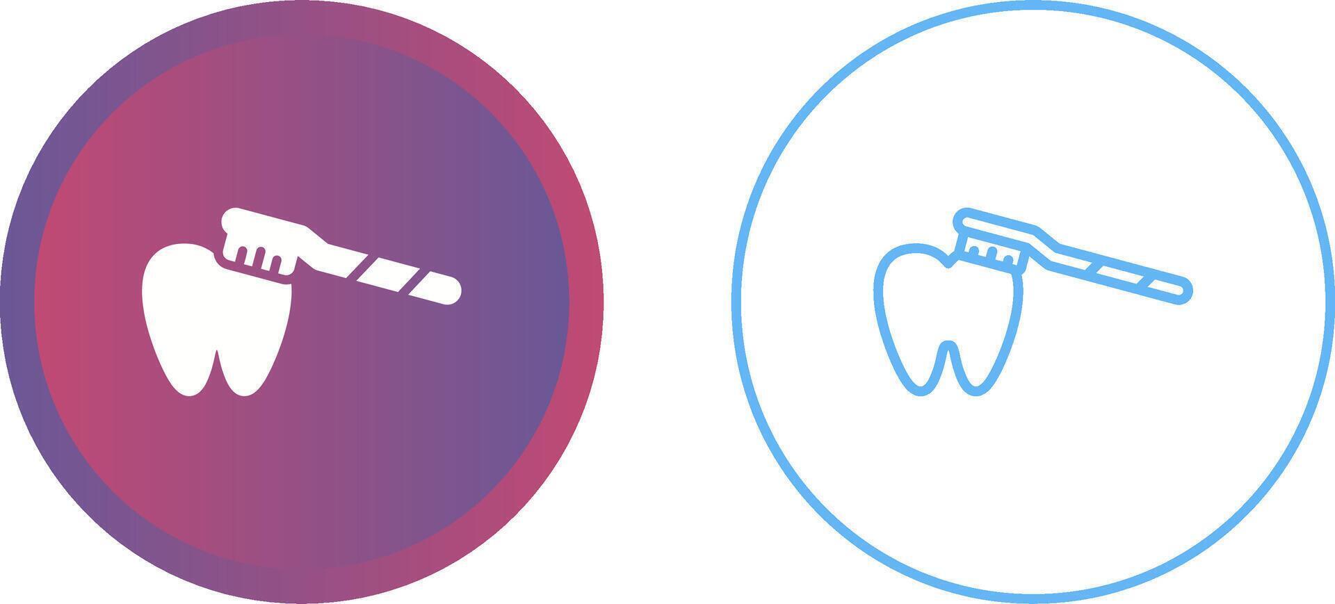 Brushing Teeth Vector Icon