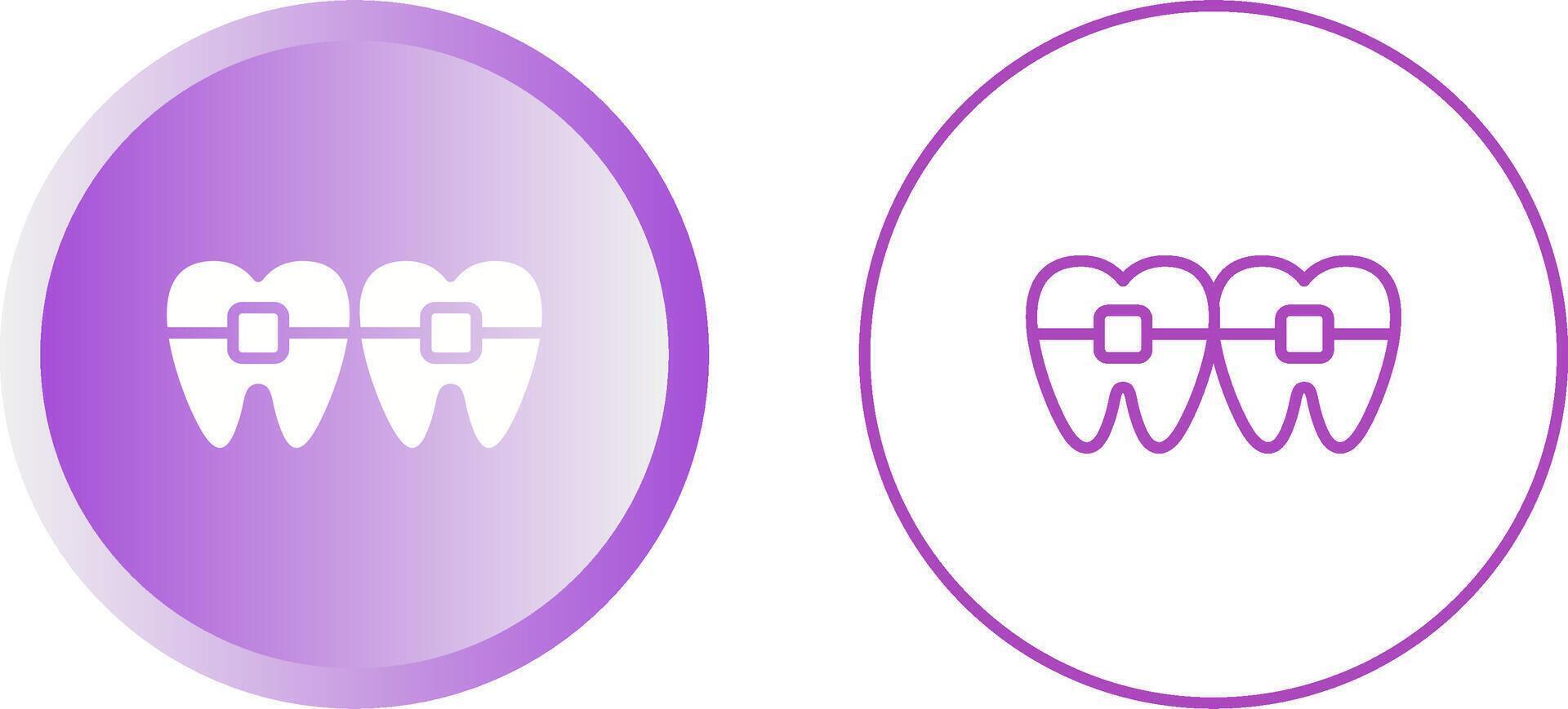 icono de vector de dientes