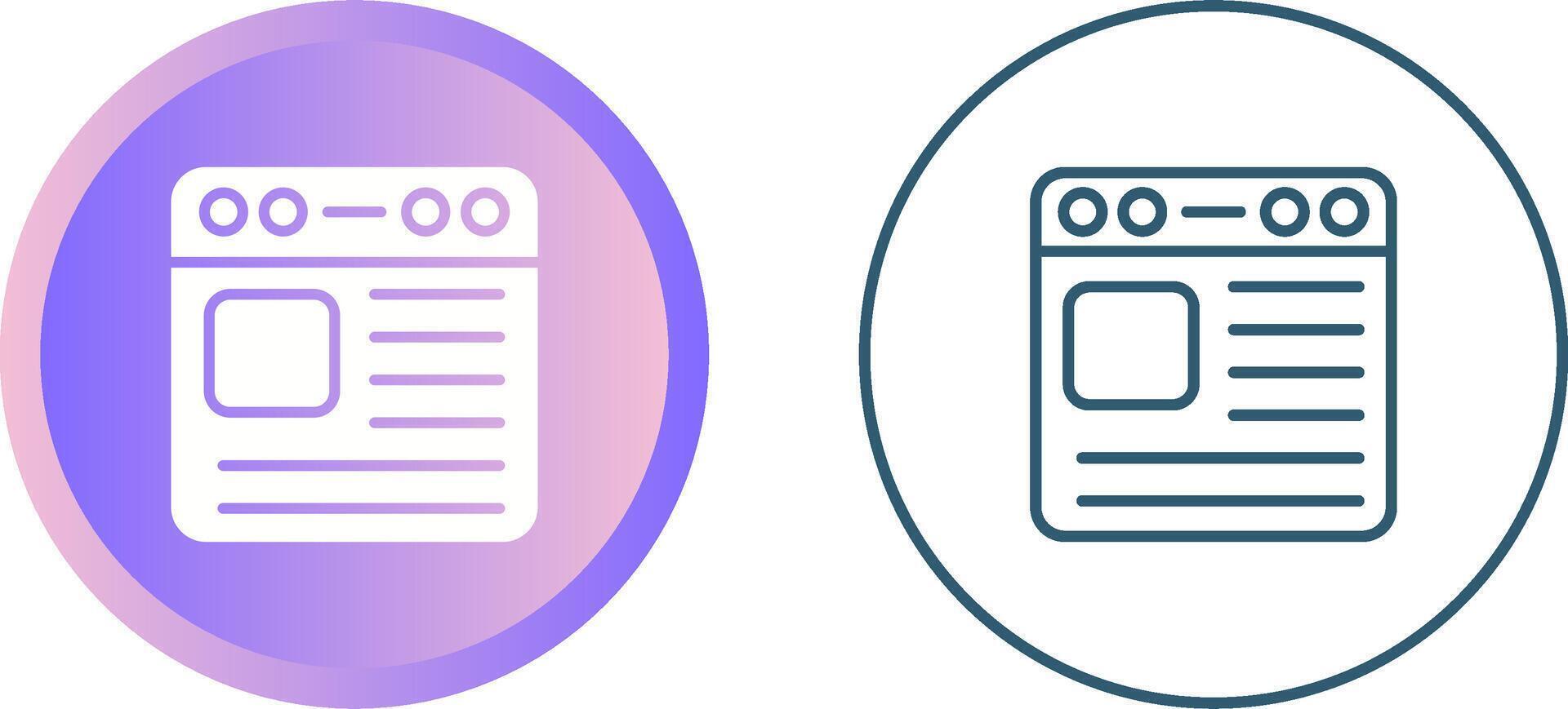 Browser Vector Icon