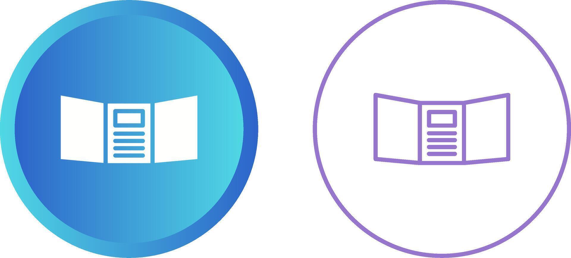 Triptych Vector Icon