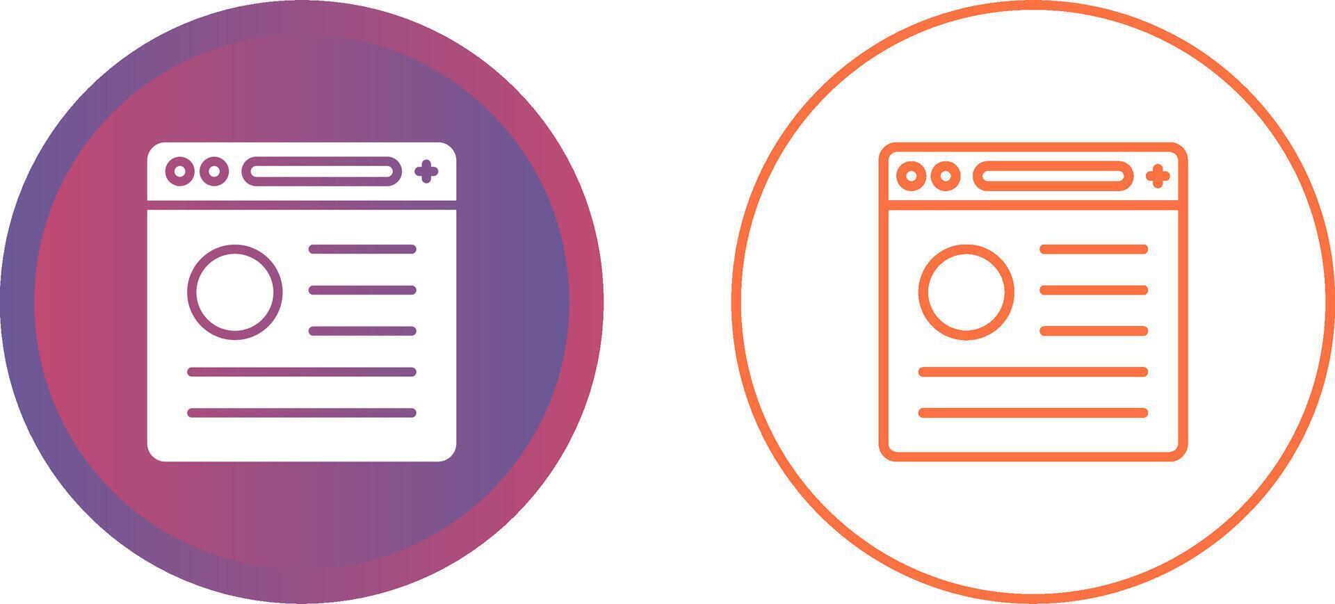 Browser Vector Icon