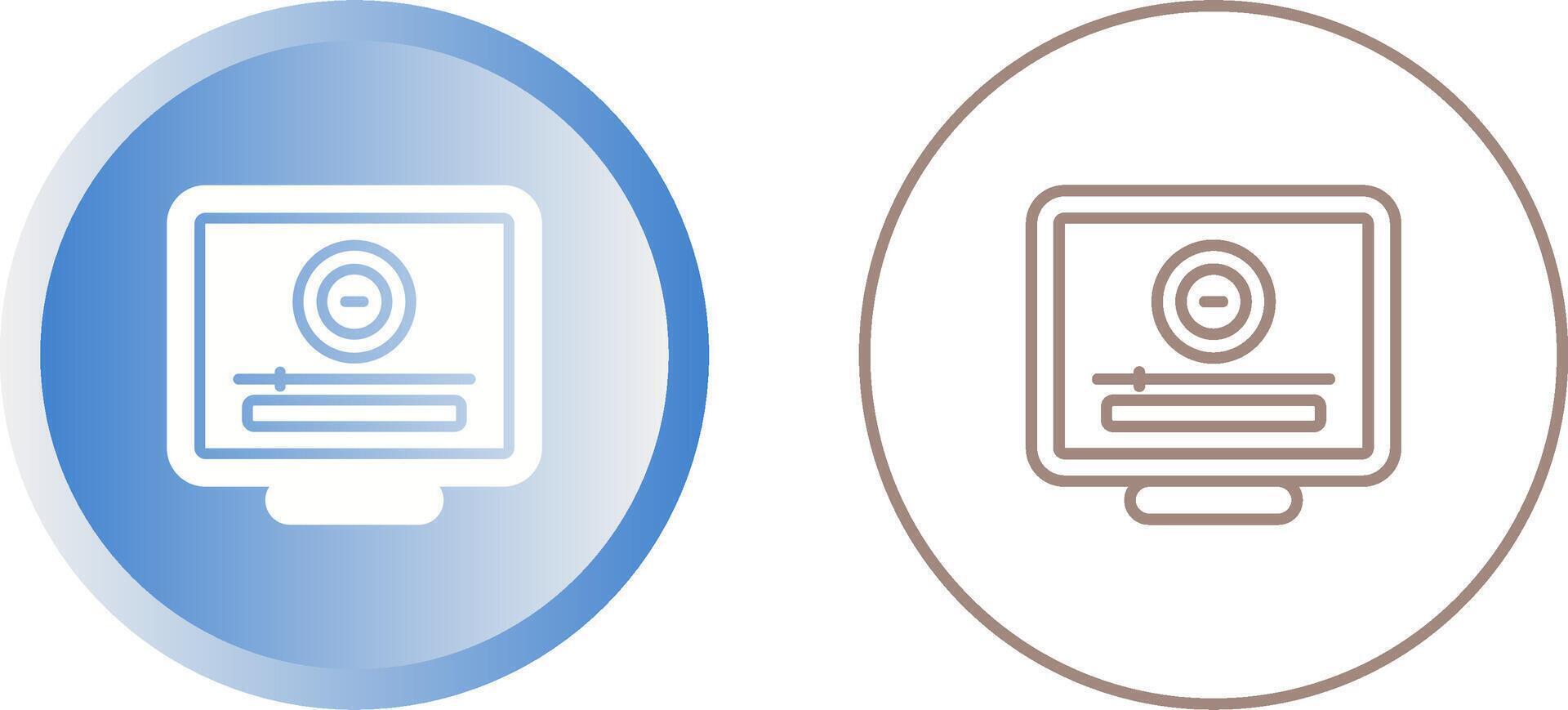 Desktop Computer Vector Icon