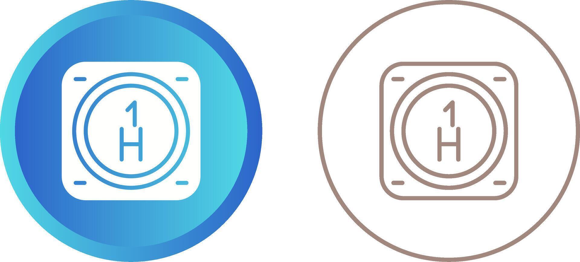 Hydrogen Vector Icon