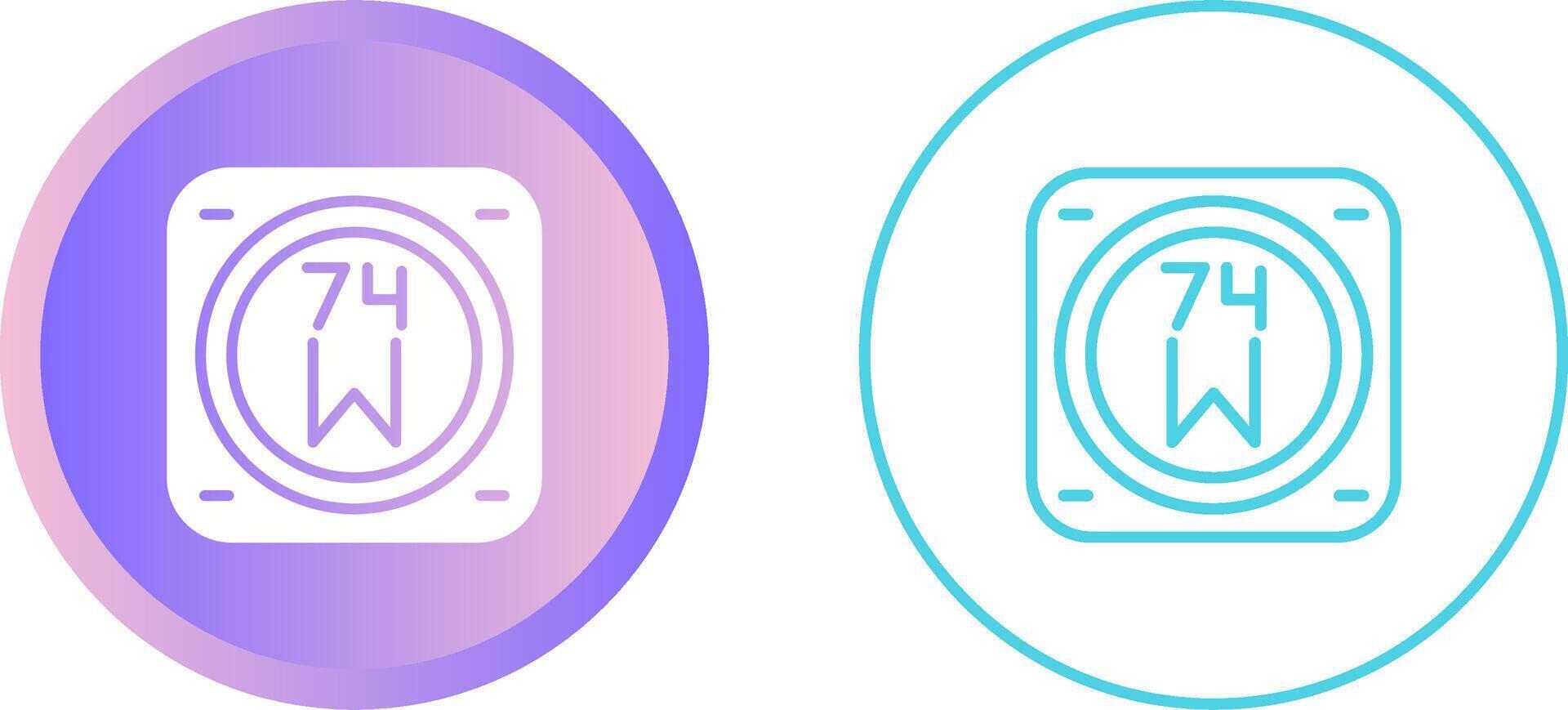 Unique Two Icons Set vector