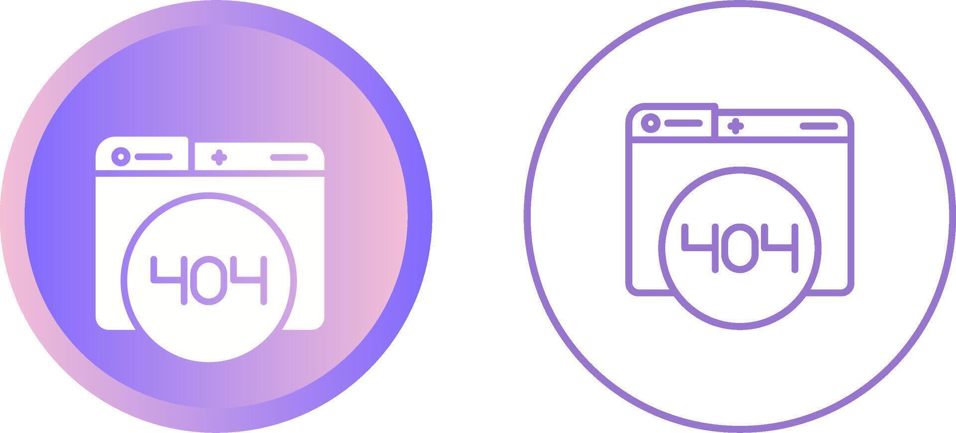 404 Error Vector Icon