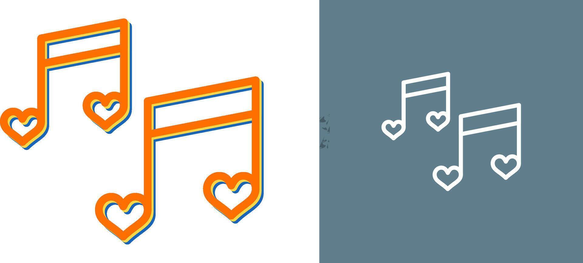 Romantic music Vector Icon