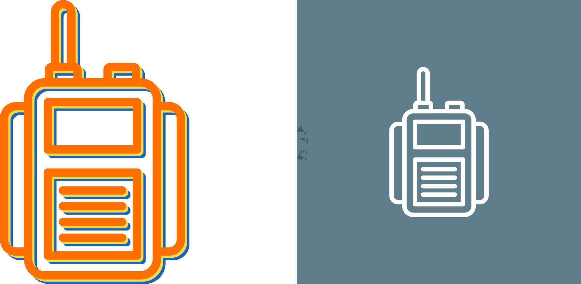 Hand crank radio Vector Icon