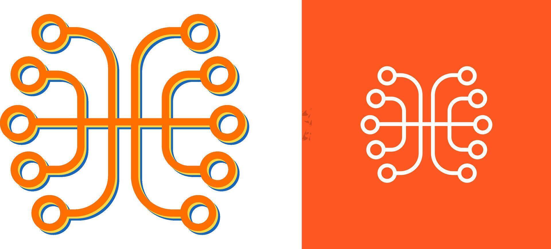 neural redes vector icono