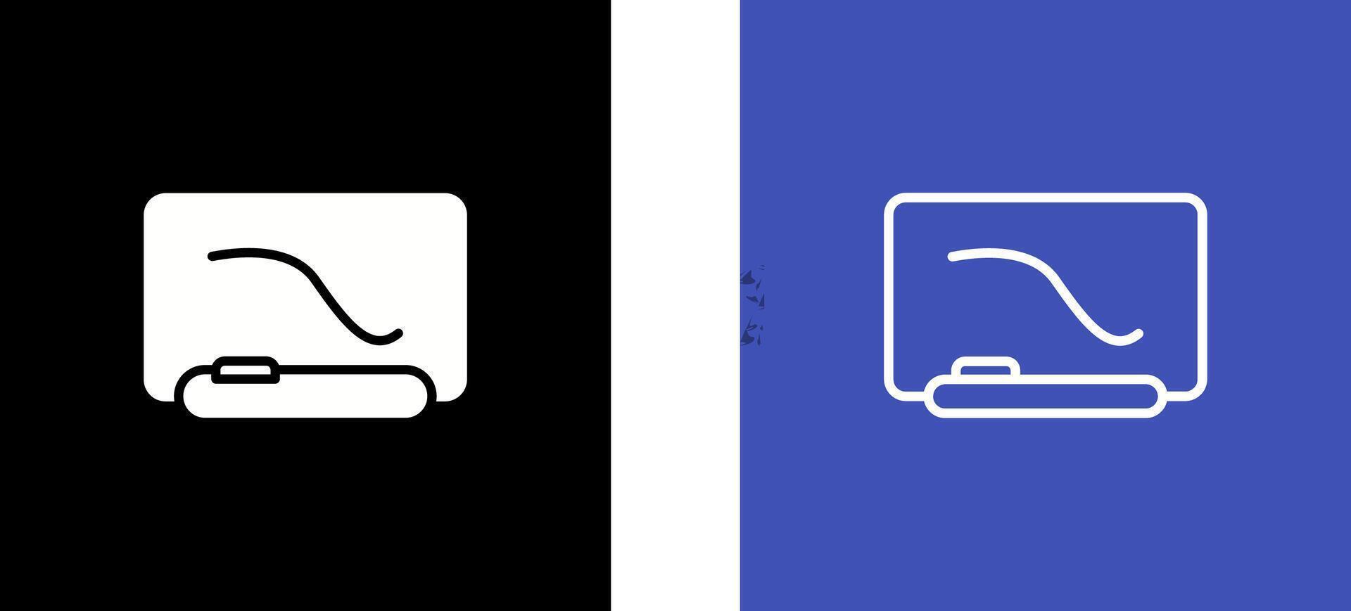 Interactive Whiteboard Vector Icon