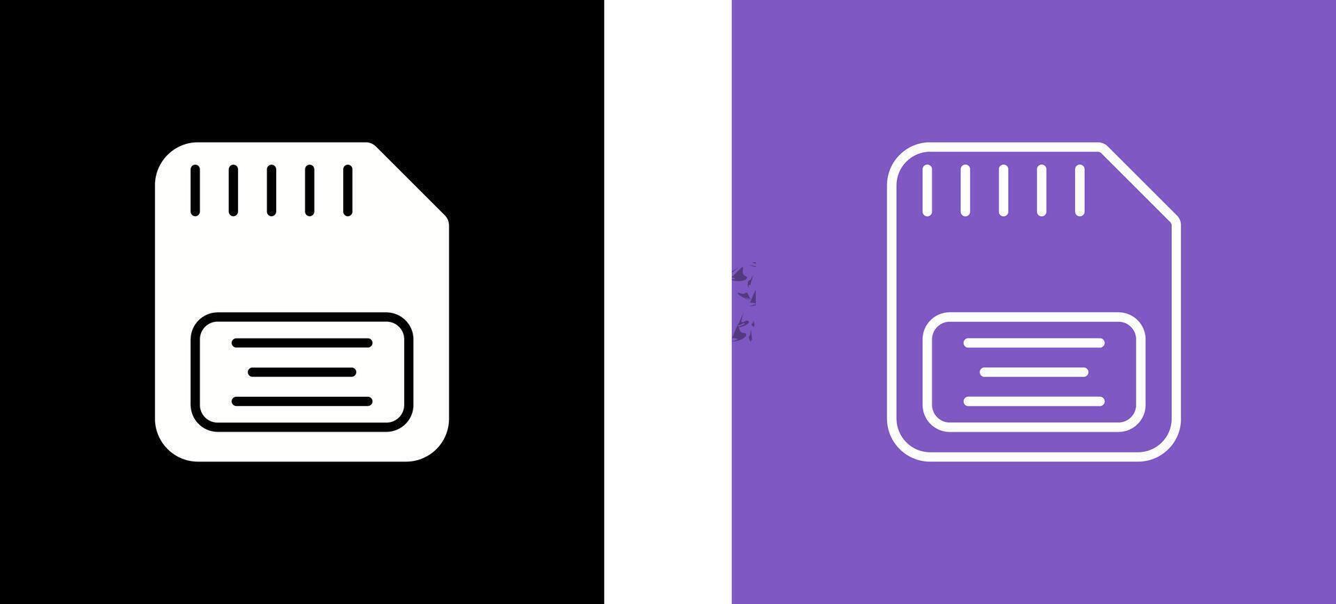 Memory Card Vector Icon