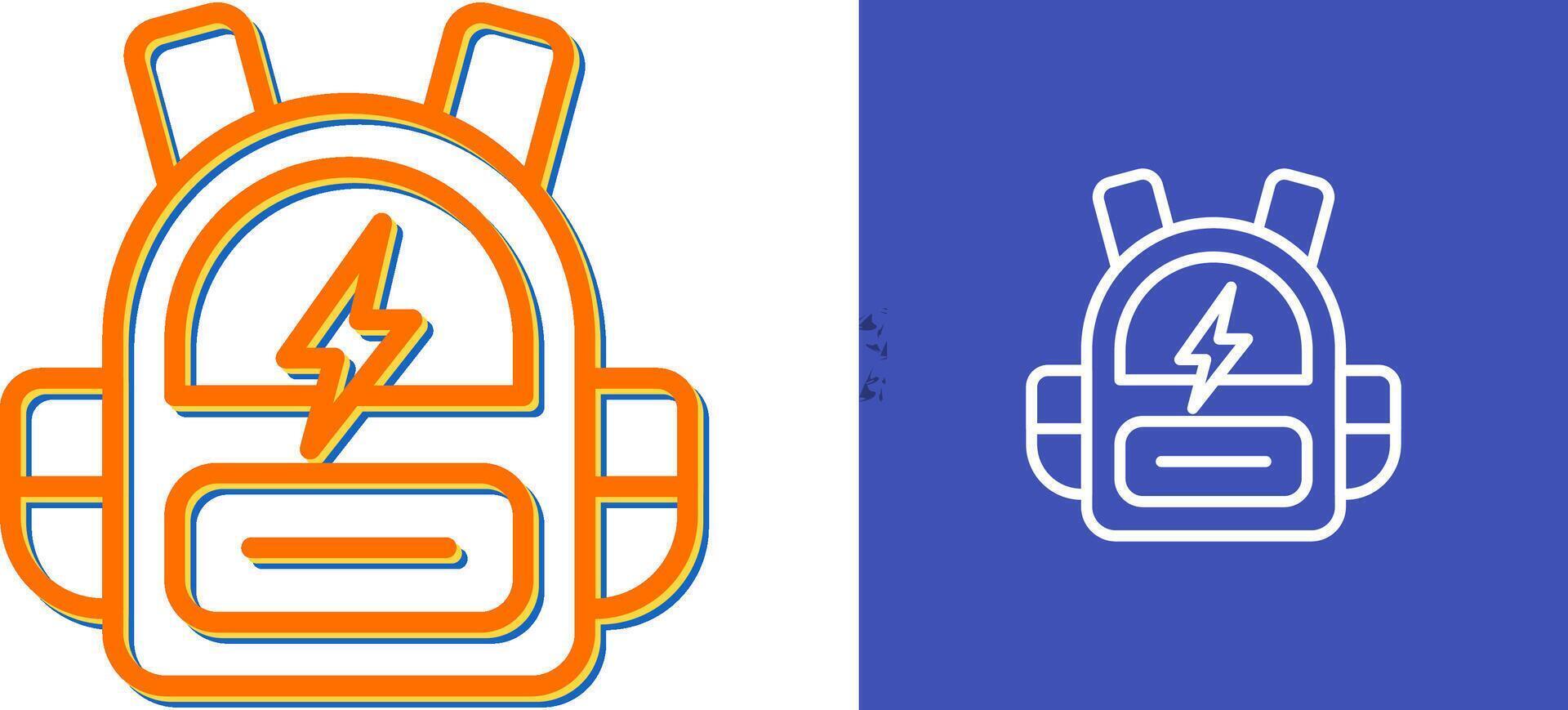 Smart Backpack Vector Icon