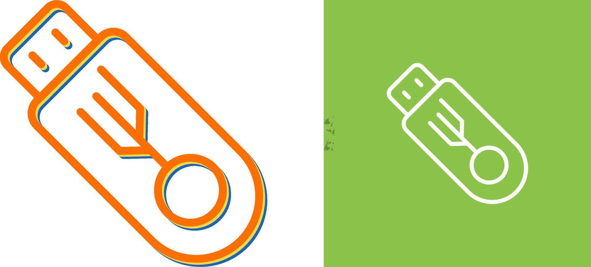 USB Flash Drive Vector Icon