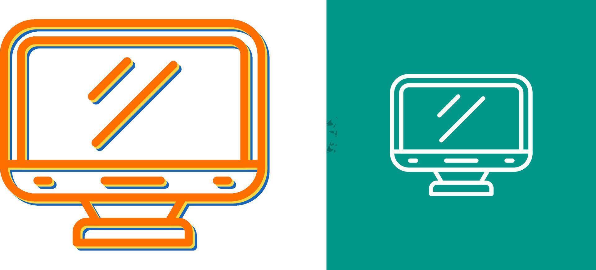 Desktop Computer Vector Icon