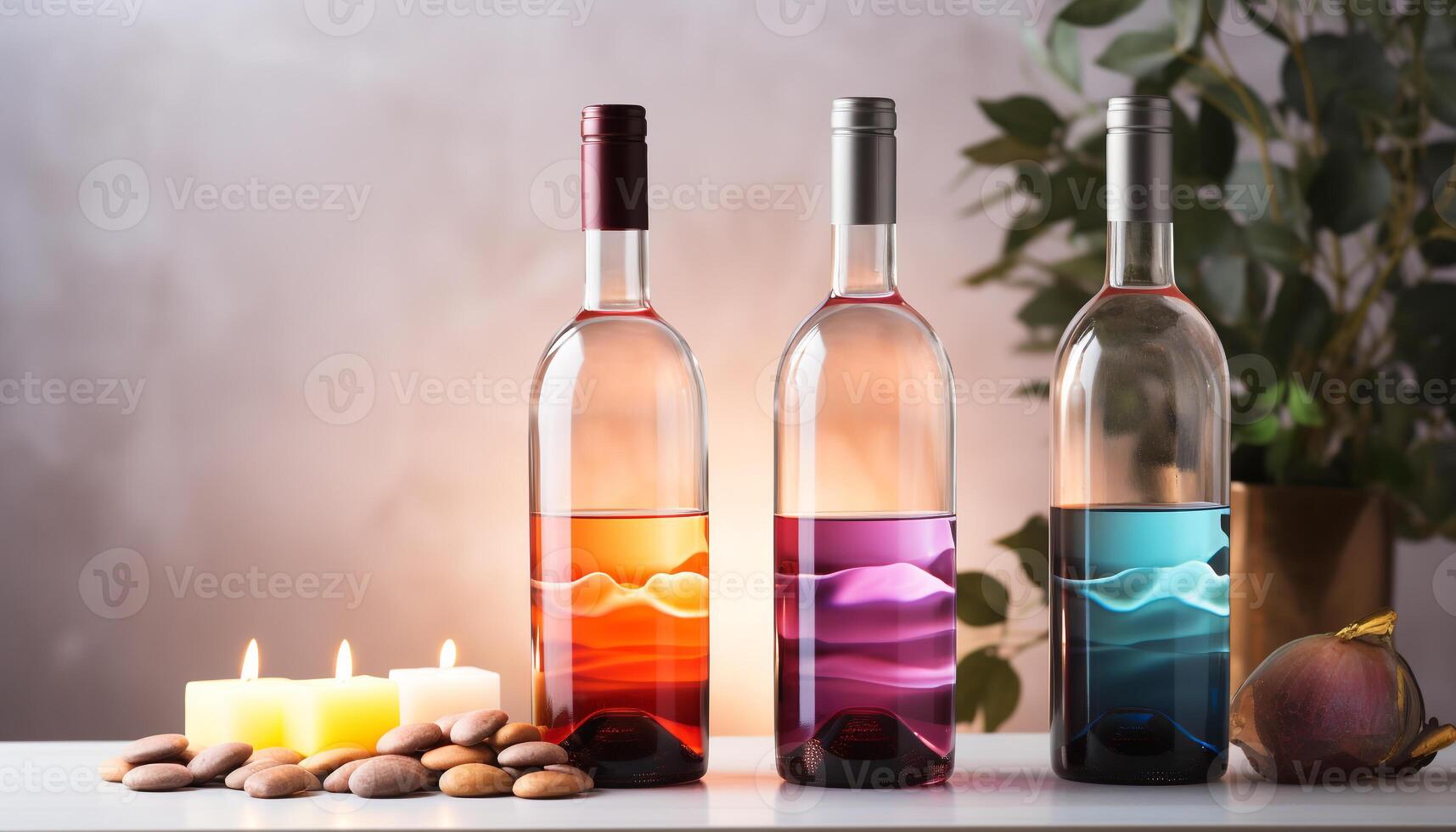 AI generated Freshness in a bottle, nature celebration of liquid relaxation generated by AI photo