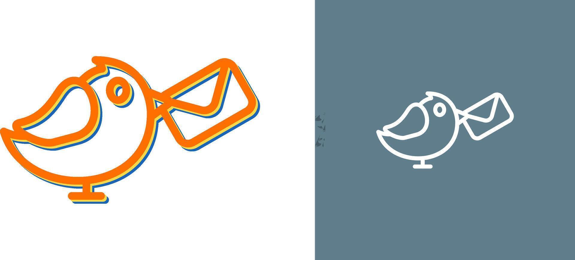Carrier Pigeon Vector Icon