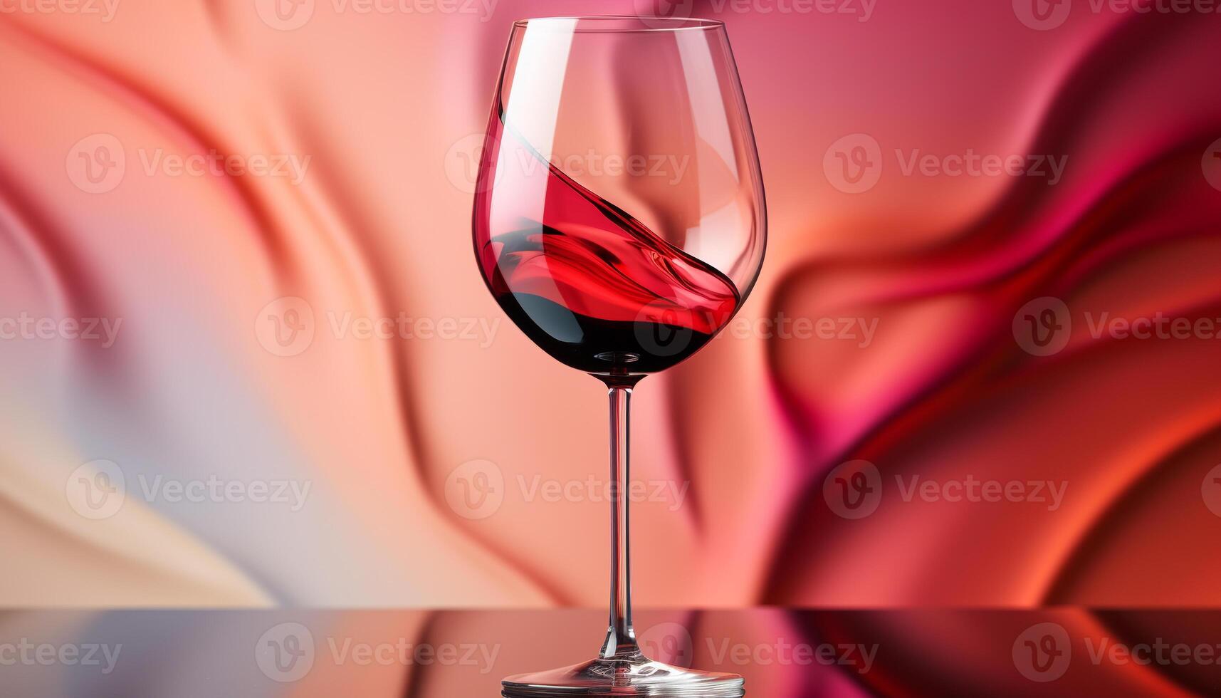 AI generated Luxury celebration red wine, glass, elegance, pouring, flame, splashing generated by AI photo