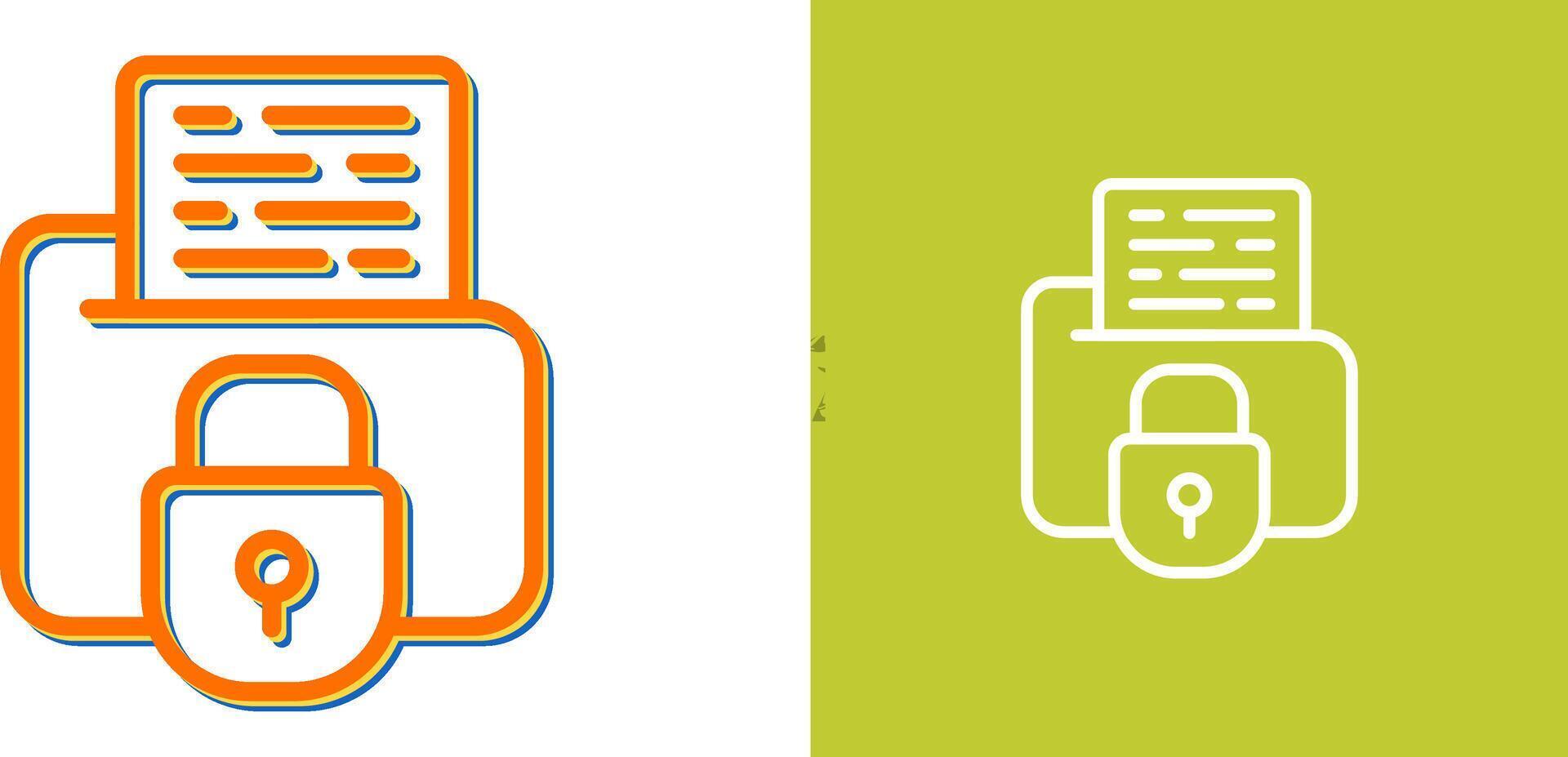 Secure Folder Vector Icon