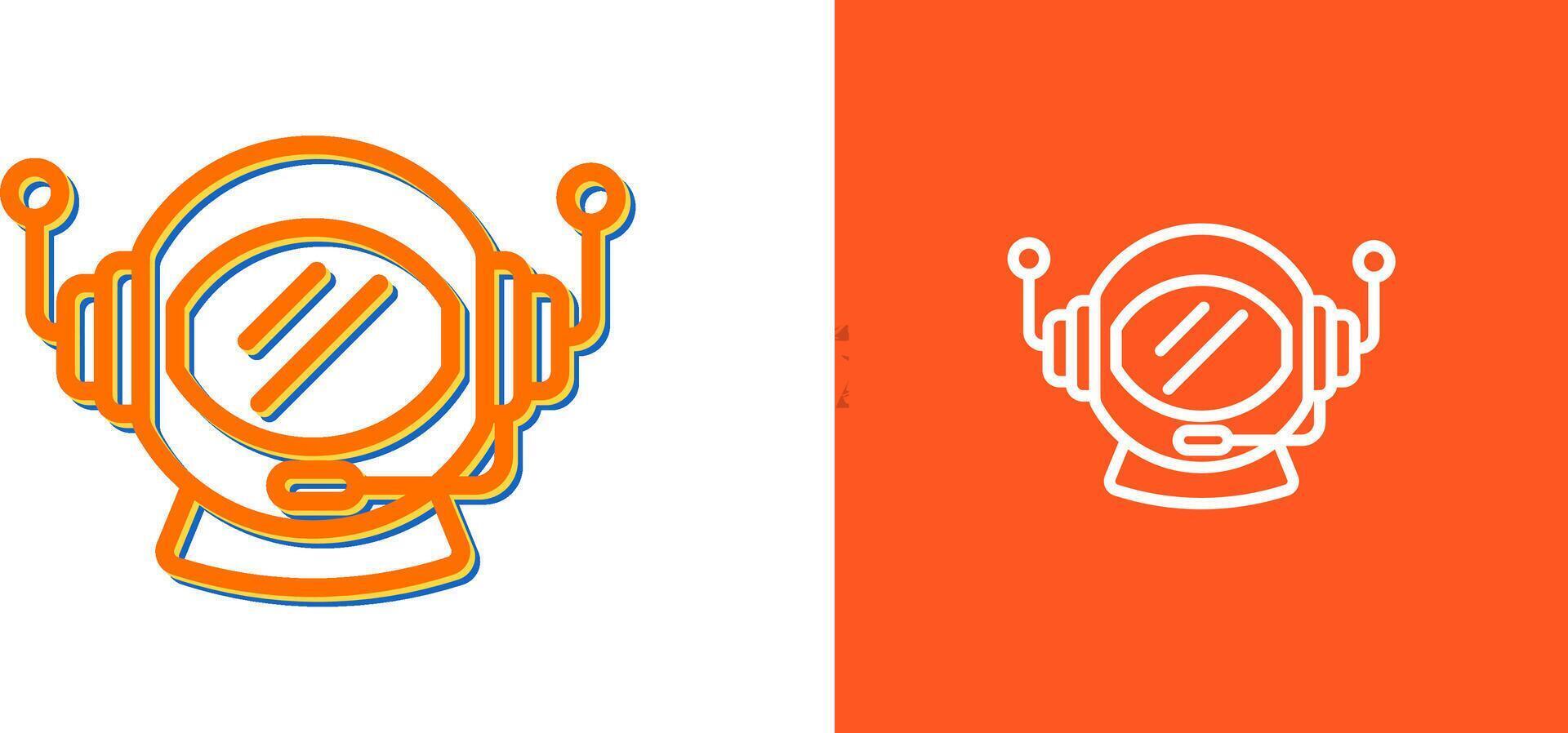 Astronaut Helmet Vector Icon