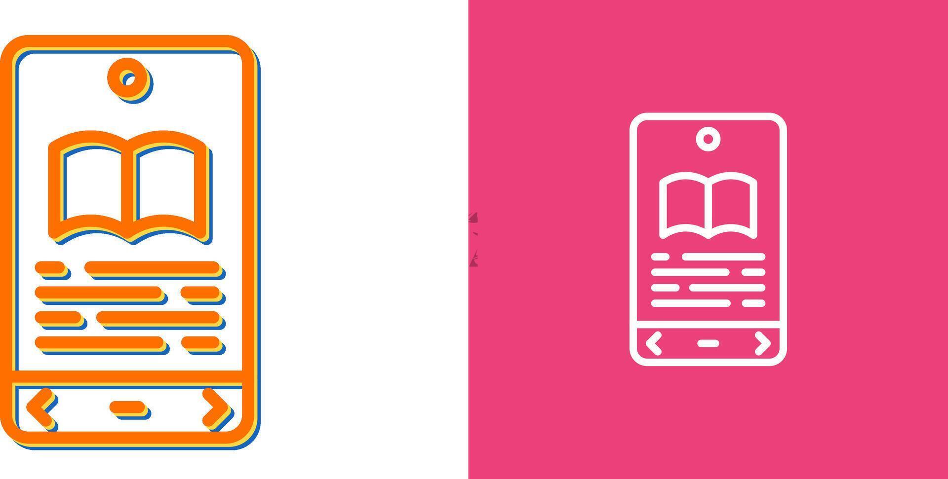 E book Reader Vector Icon