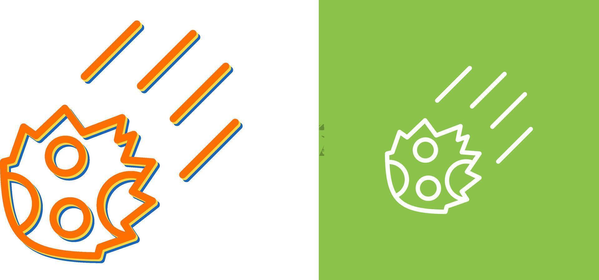 Meteor Vector Icon