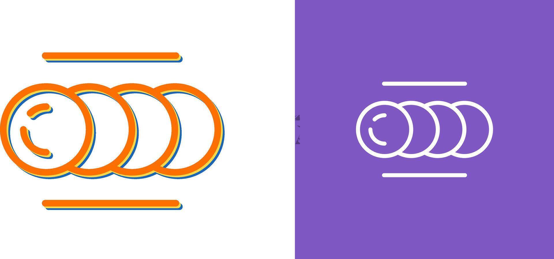 Unique Two Icons Set vector