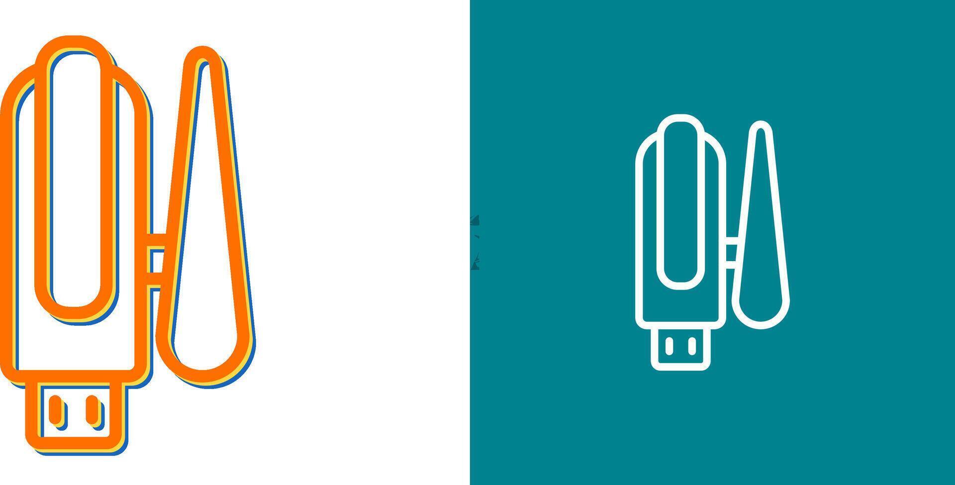 Unique Two Icons Set vector