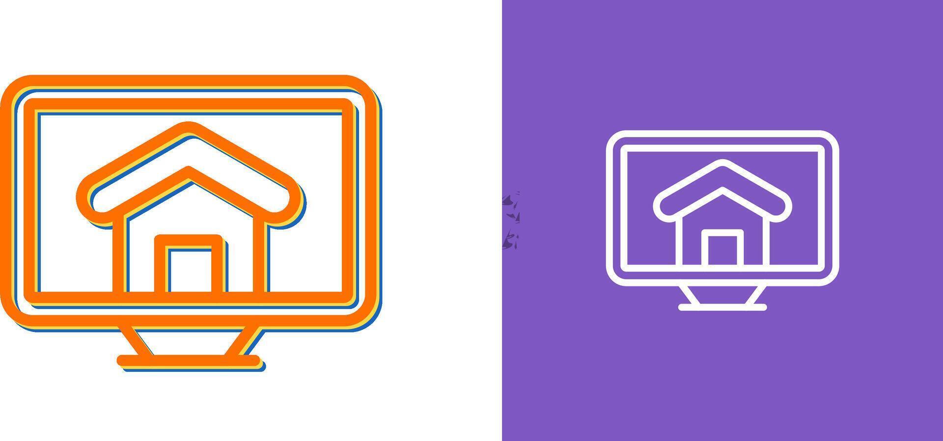 Desktop Screen Vector Icon