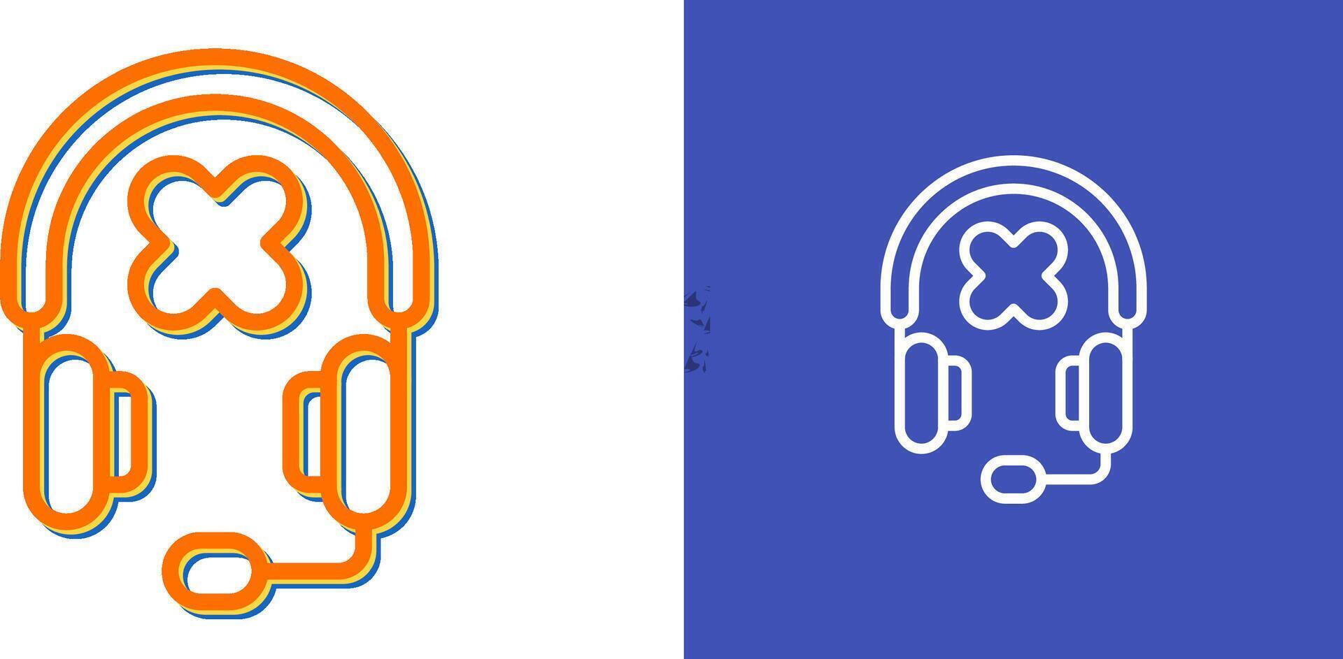 música auriculares vector icono