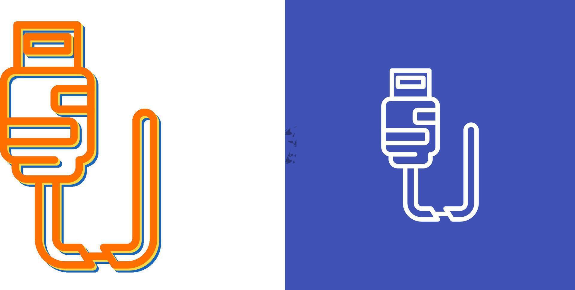 Broken Cable Vector Icon