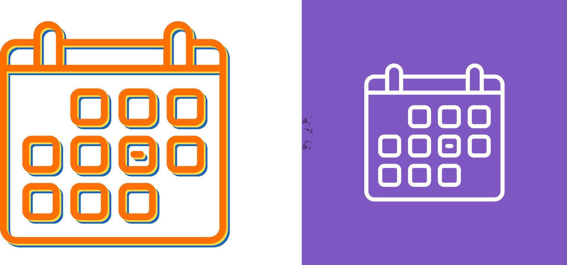 Unique Two Icons Set vector