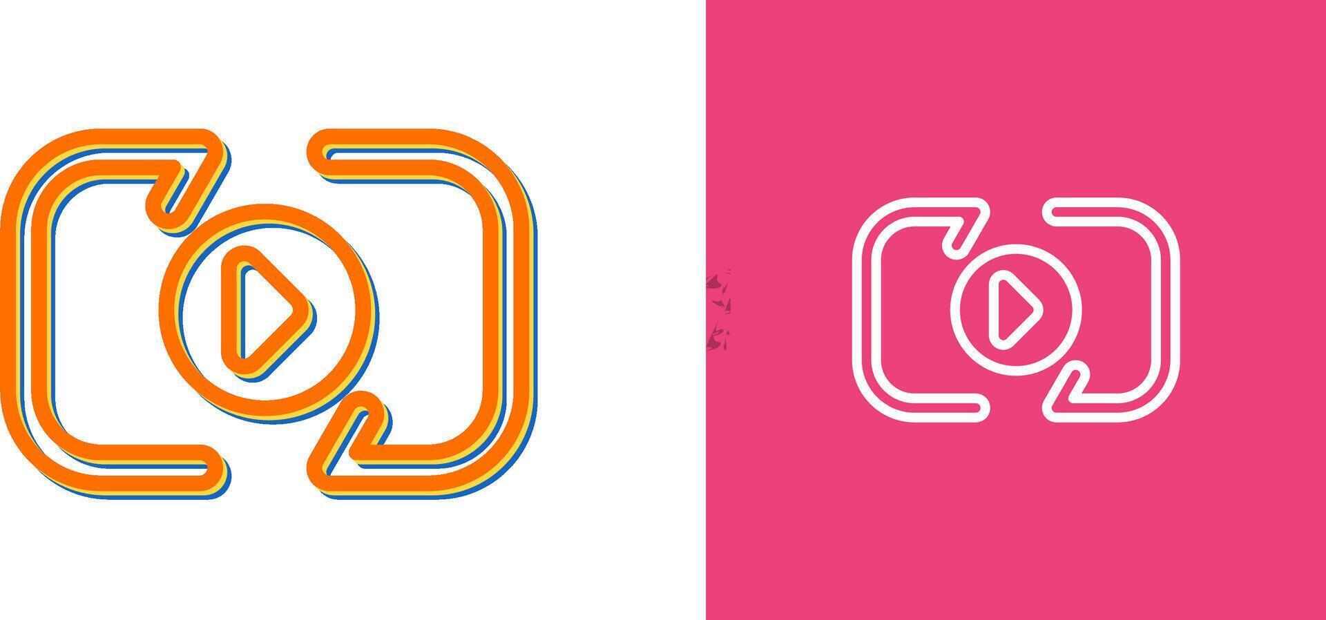 Unique Two Icons Set vector