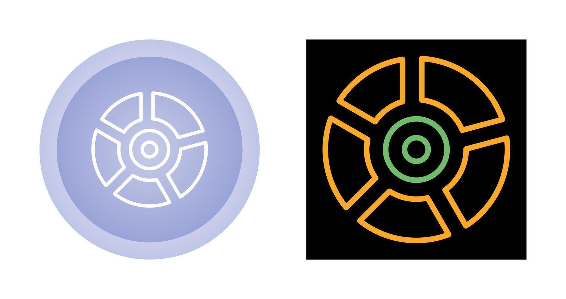 icono de vector de gráfico circular