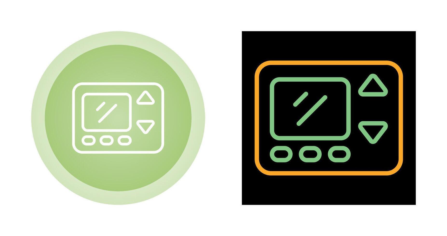 icono de vector de termostato inteligente