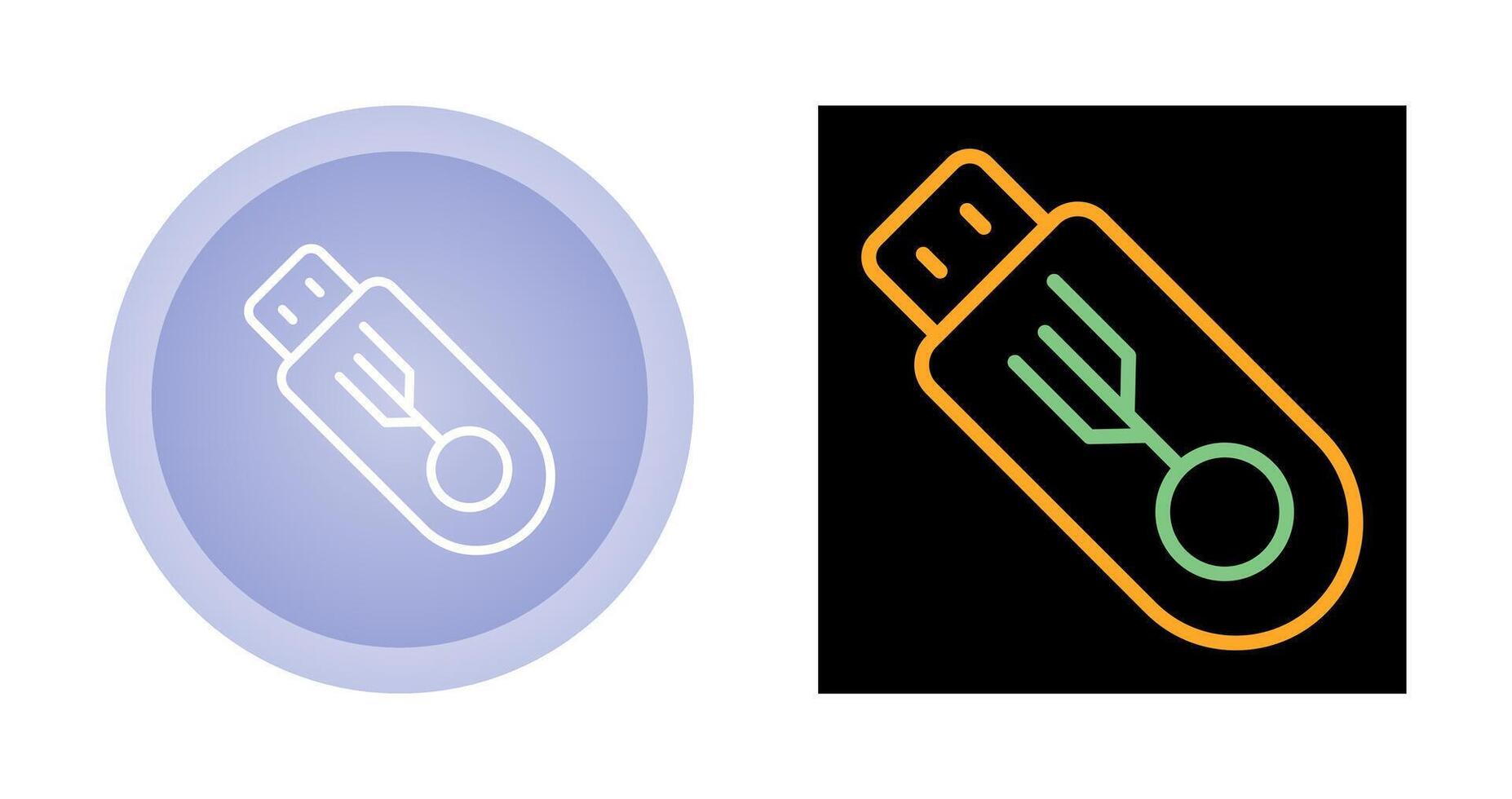 USB Flash Drive Vector Icon