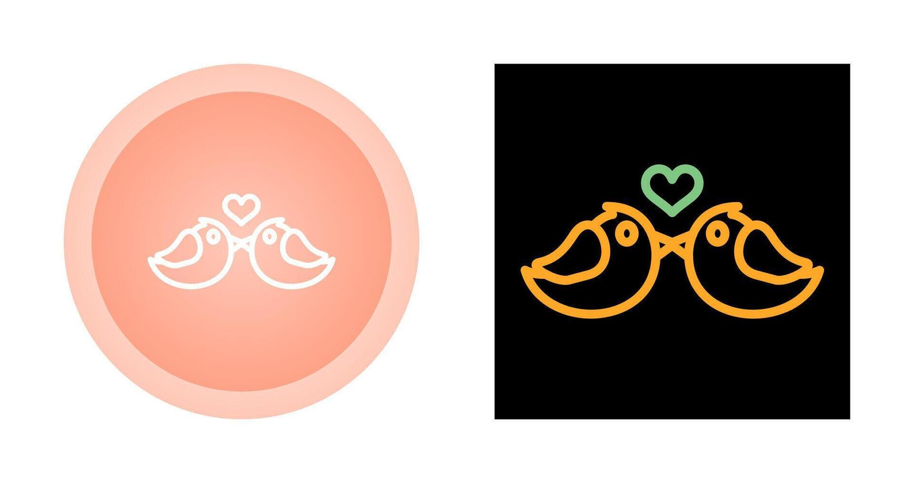 Lovebirds Vector Icon
