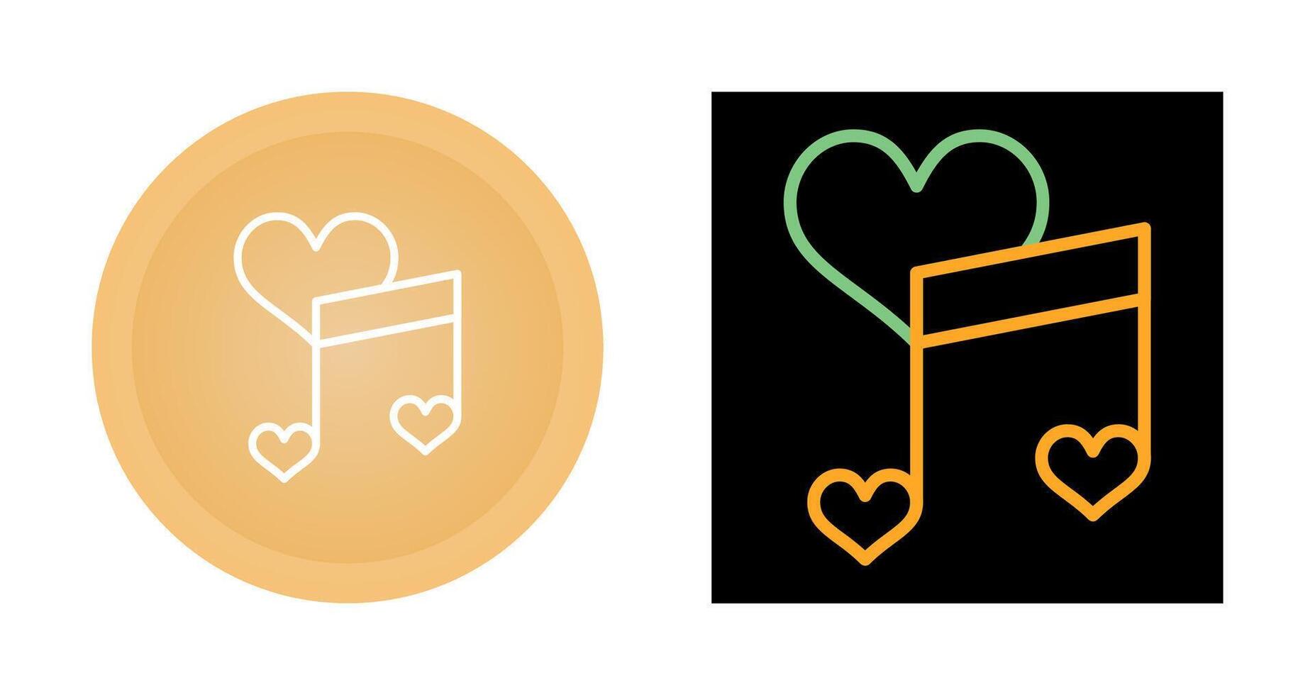 Love songs Vector Icon