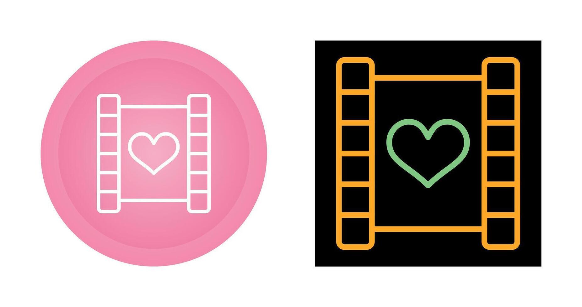 Love story movie Vector Icon