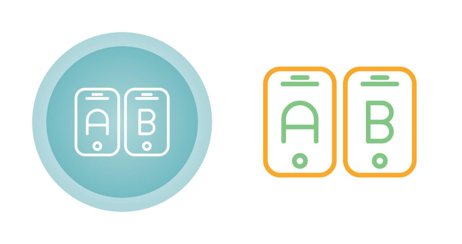 A B Testing Vector Icon