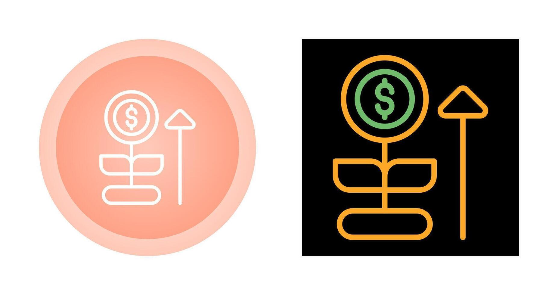 Money Growth Vector Icon