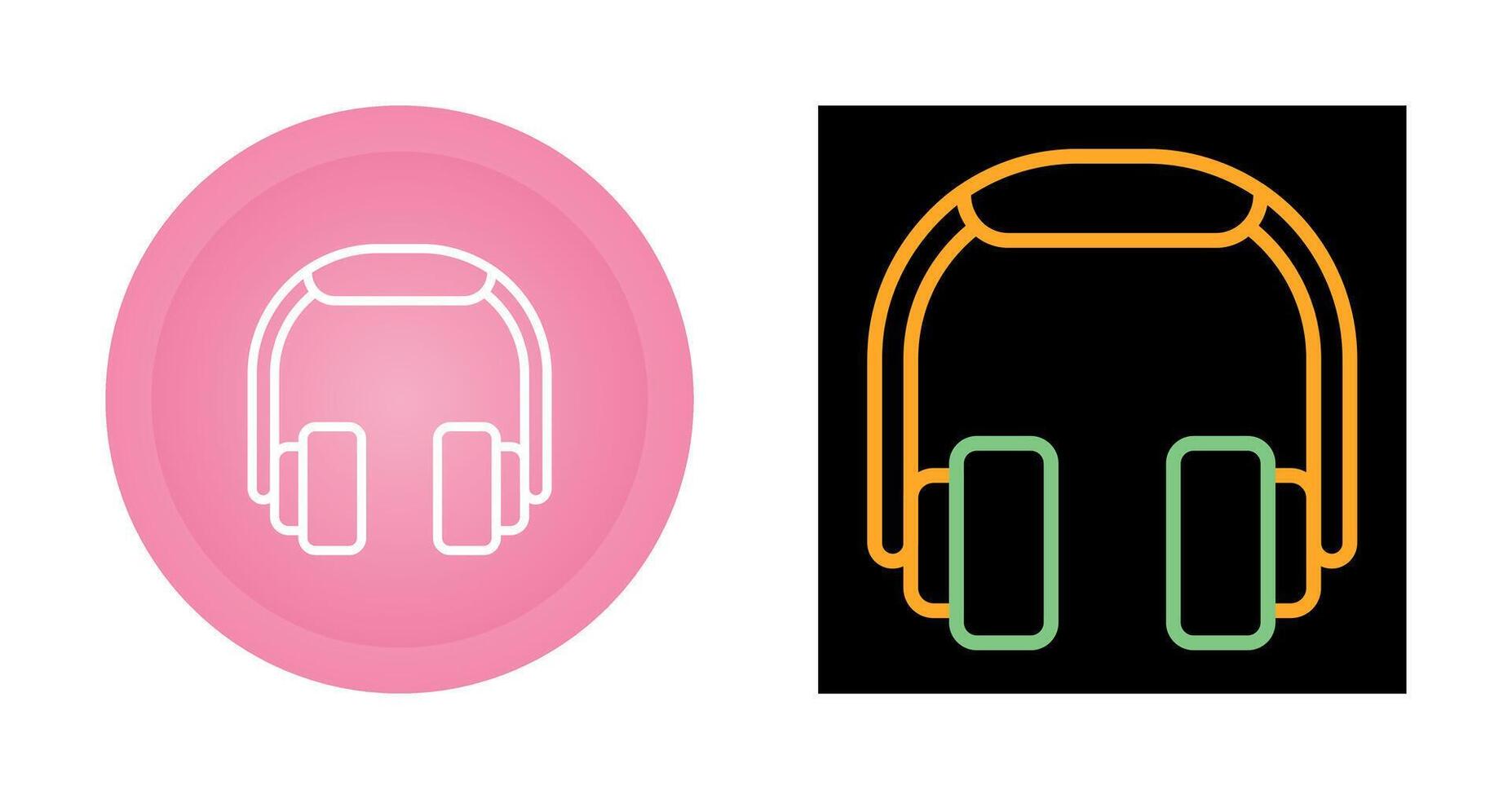 icono de vector de auriculares