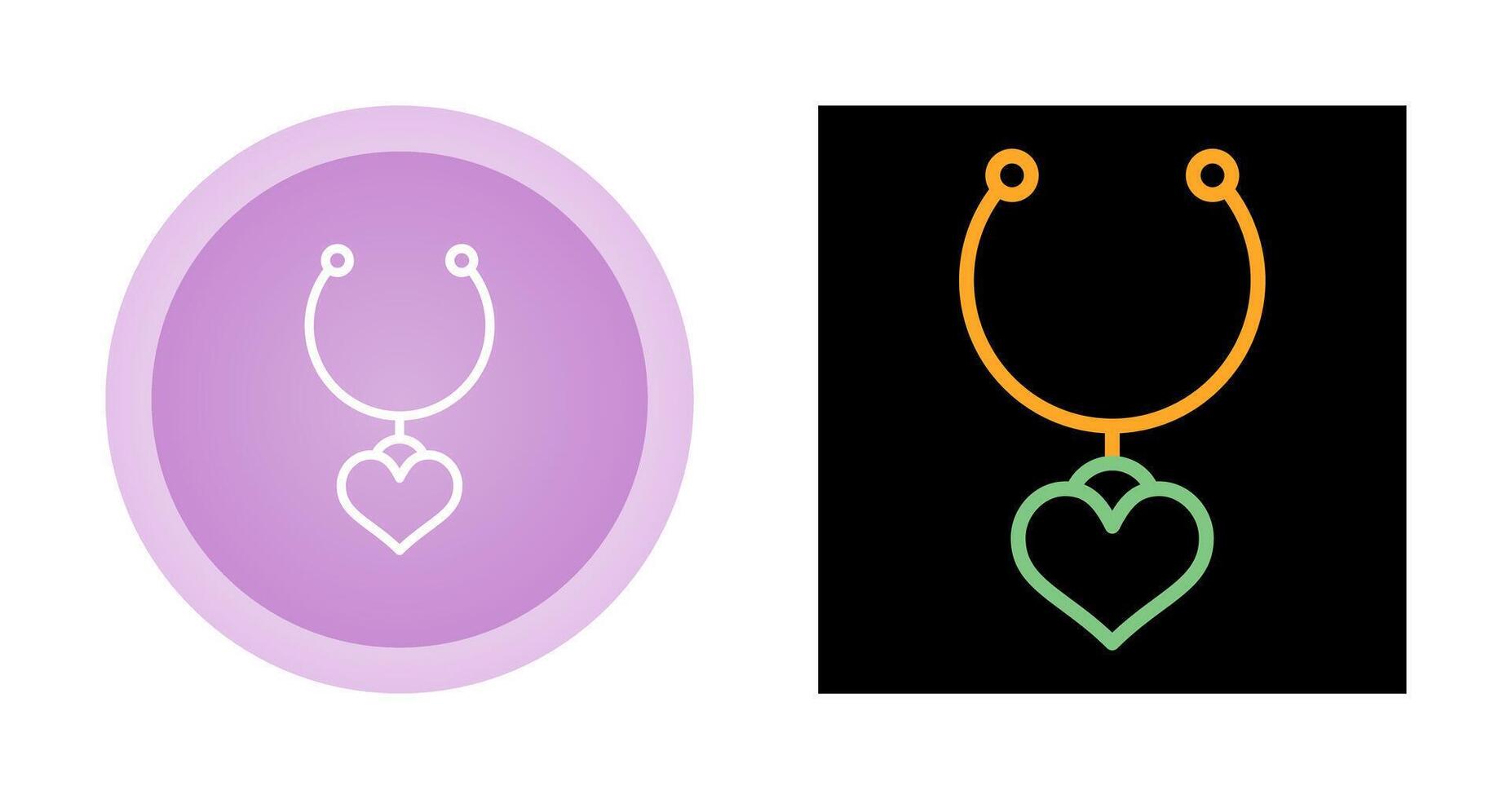 Heart Shaped Locket Vector Icon