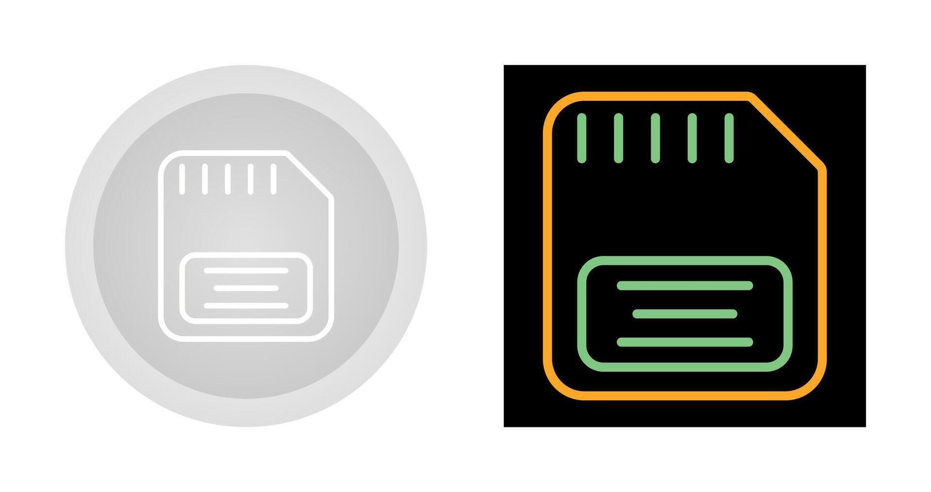 Memory Card Vector Icon