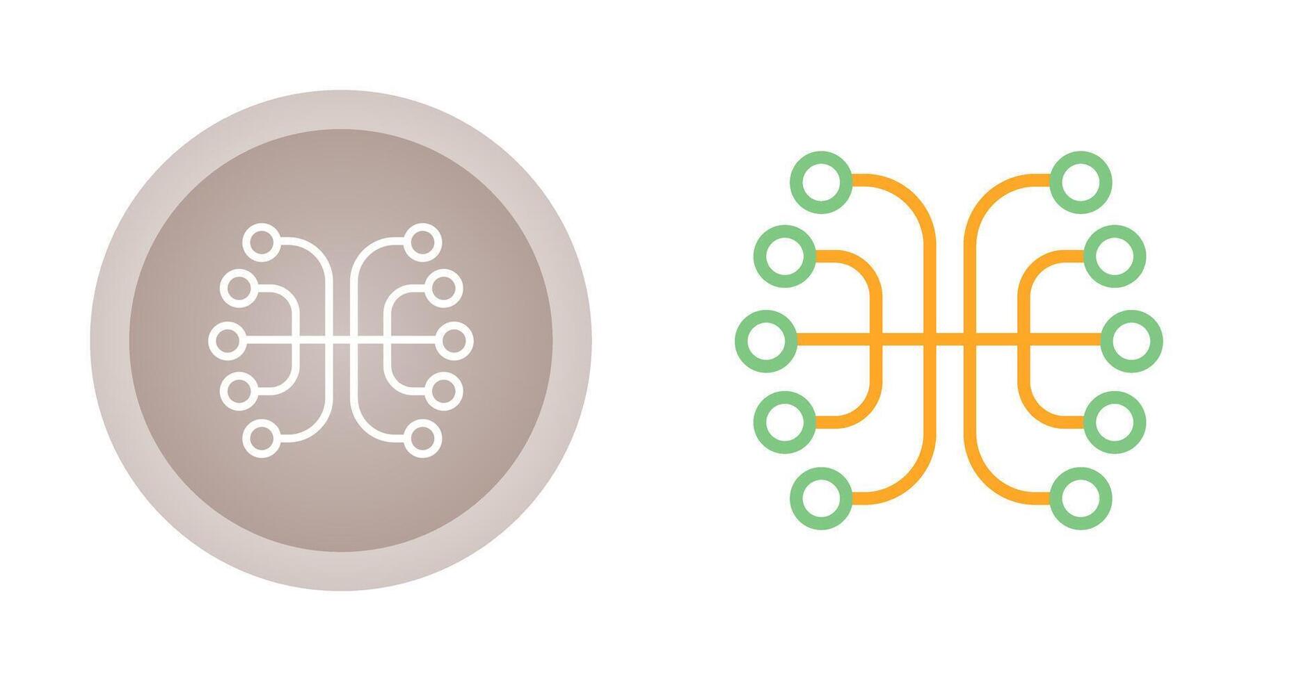Neural Networks Vector Icon