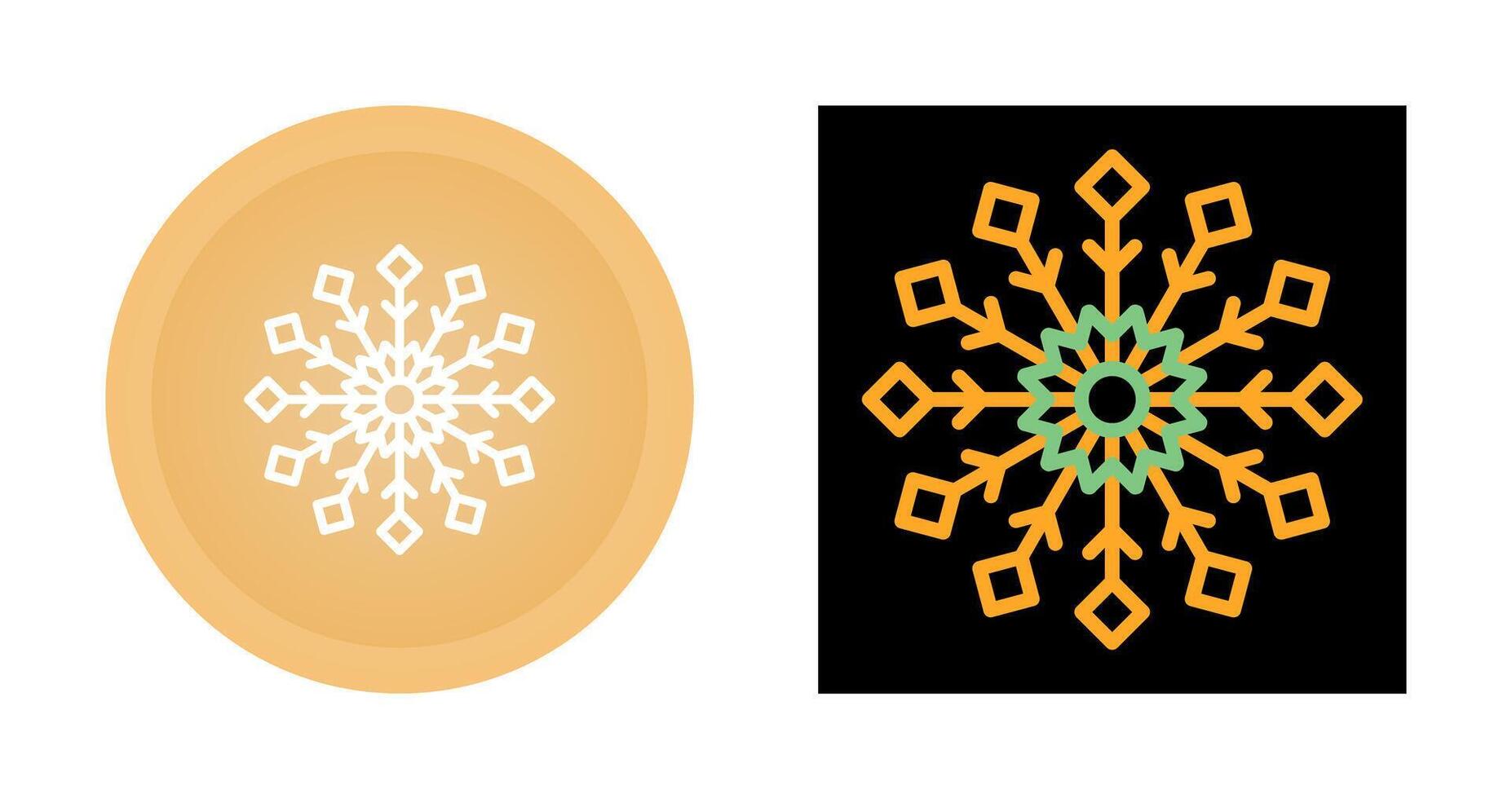 icono de vector de copo de nieve