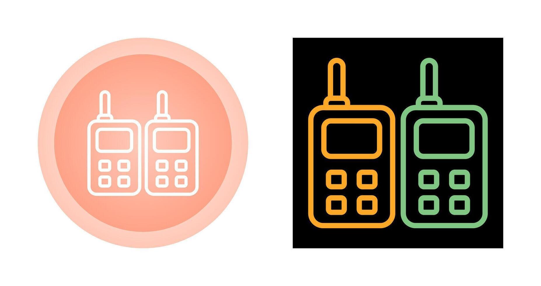 Two way Radio Vector Icon