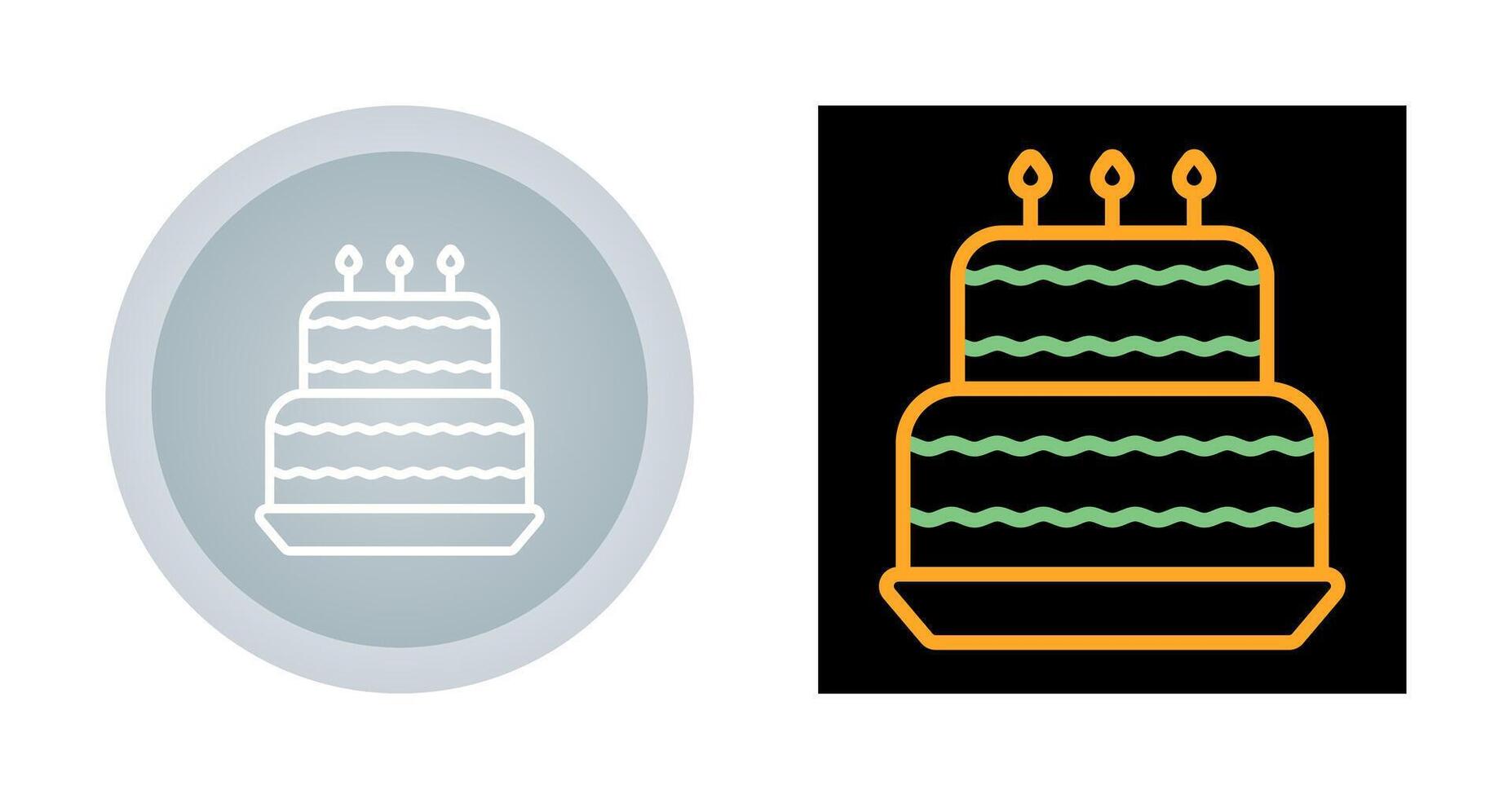 Birthday cake Vector Icon