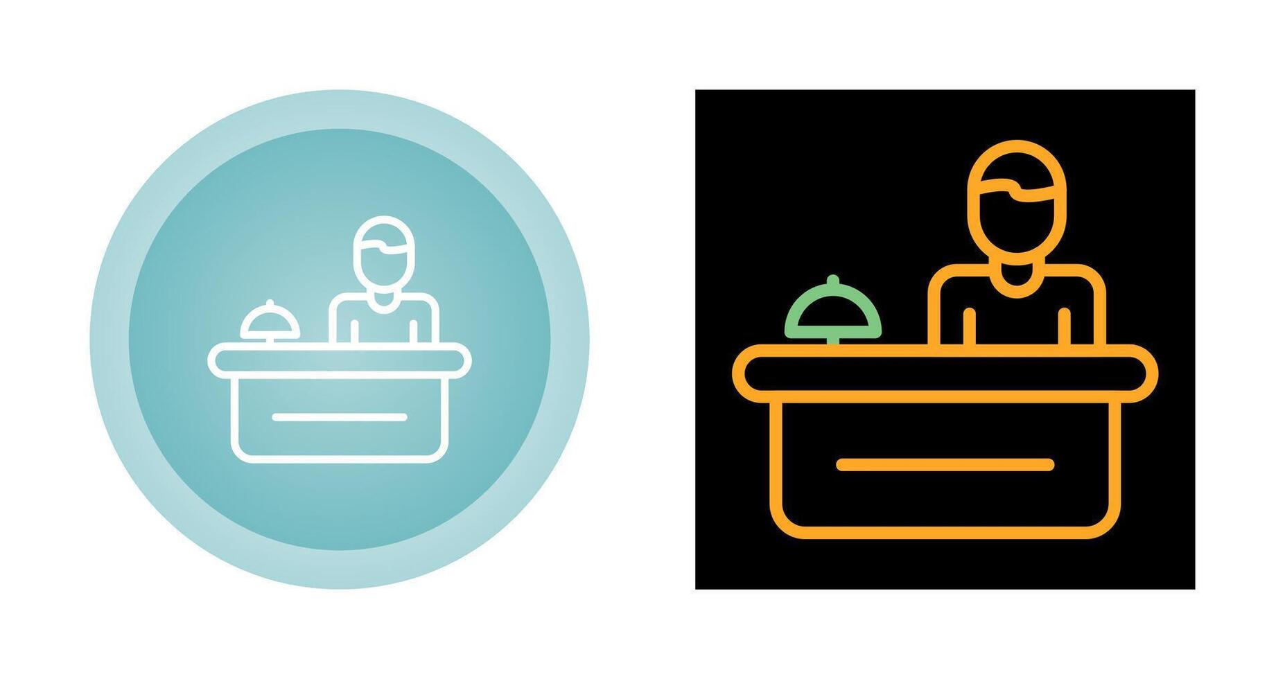 Hotel Reception Vector Icon