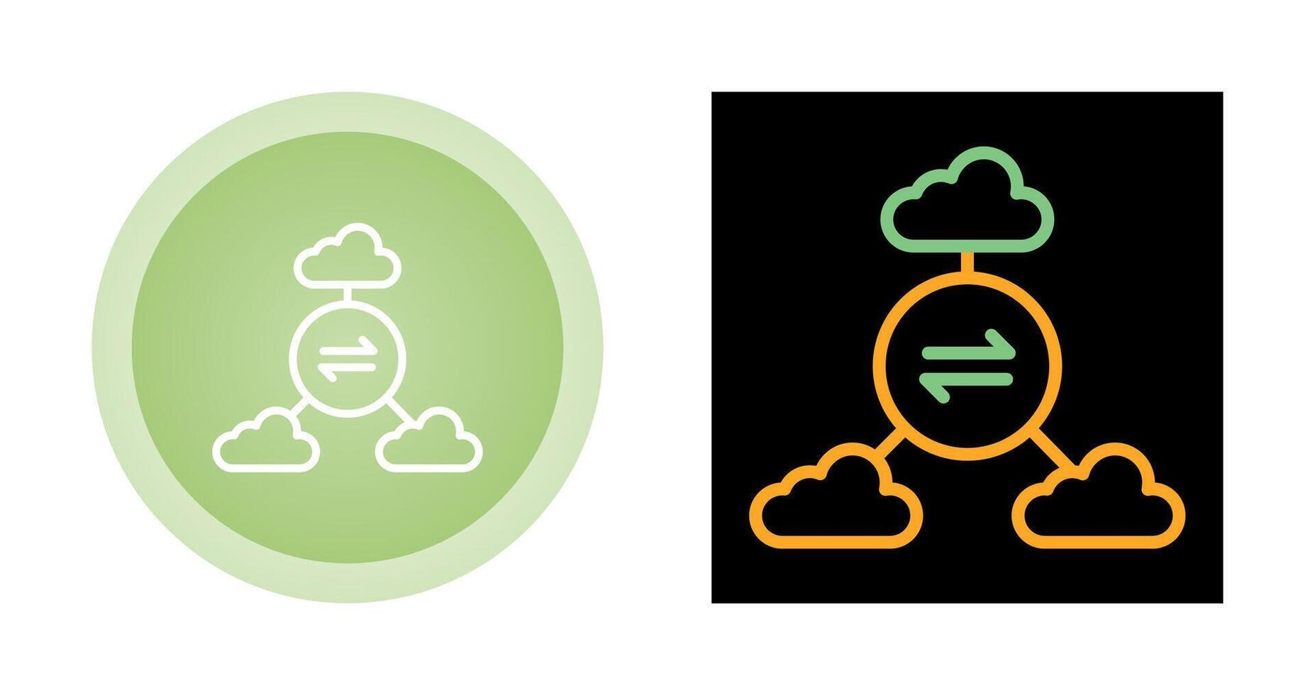 Multi-Cloud Vector Icon