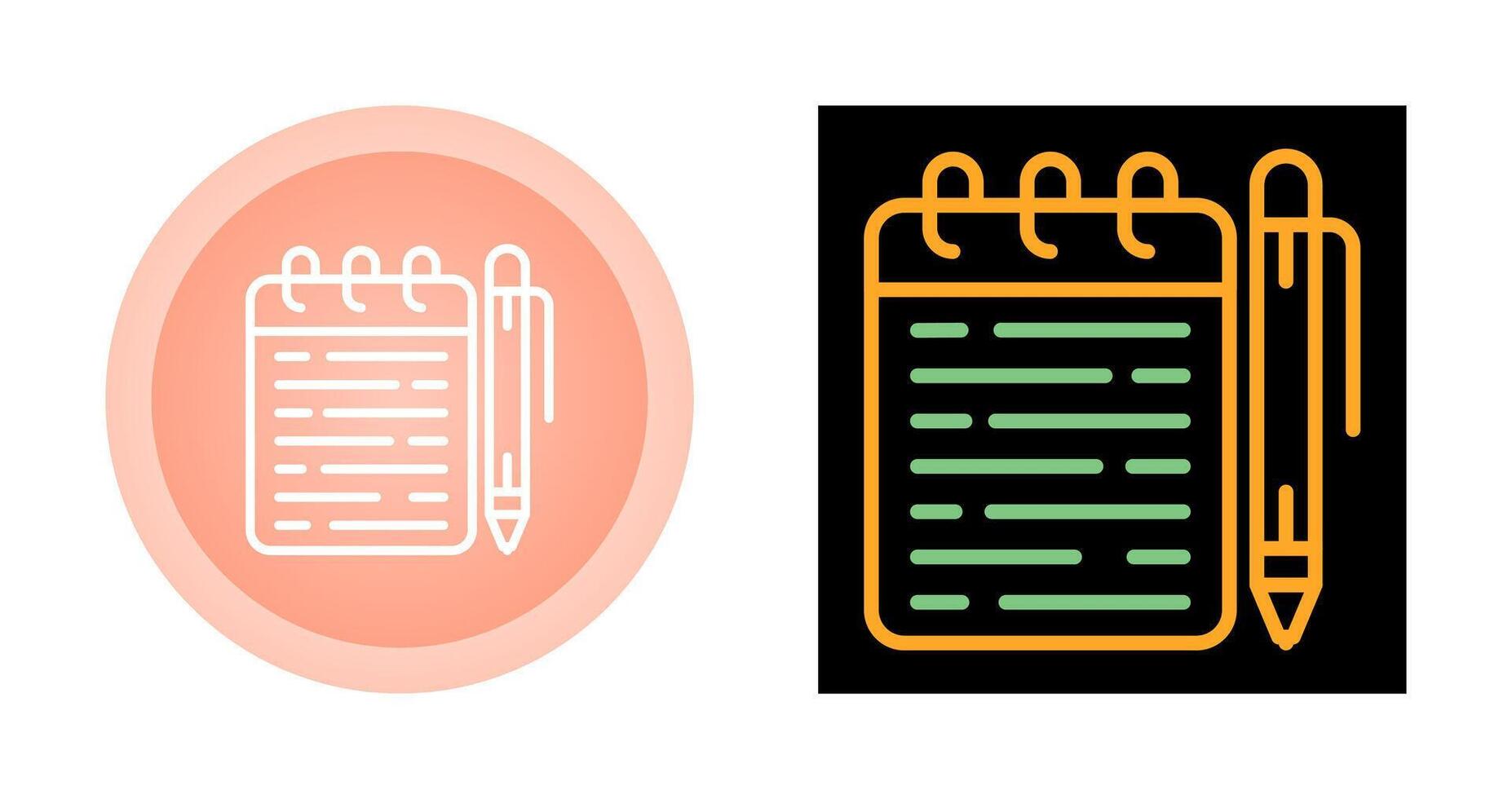 Memo pad Vector Icon